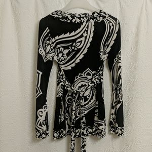 Dressy long sleeve a-line top